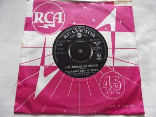 THE MAMA'S AND THE PAPA'S ~ LOOK THROUGH ANY WINDOW ** 1966 UK RCA 7" - Picture 1 of 1