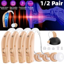 Digital Hearing Aids Severe Loss Rechargeable Invisible Sound Amplifier BTE