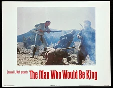 MAN WHO WOULD BE KING Original Movie Lobby Card Poster Sean Connery Adventure