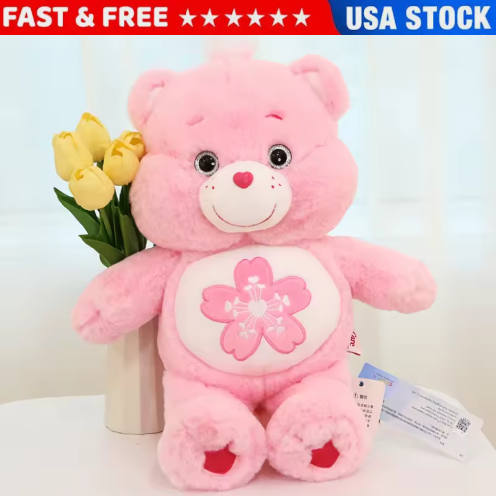 33CM Care Bear Cherry Blossom Pink Bear Official Licensed Plush