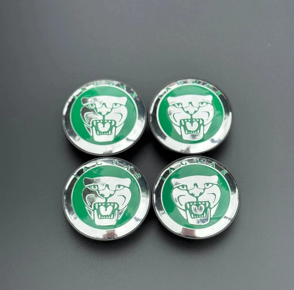 For Jaguar Wheel Center Caps Green Caps 59mm S-Type X-type XF XJ8 XEL XJ XK Foto 4 de 4