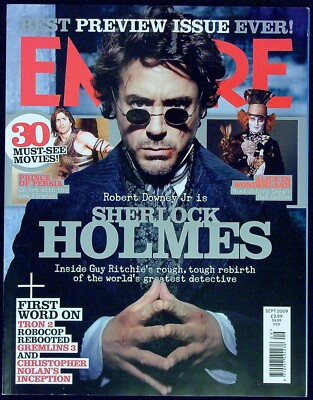 EMPIRE #243 September 2009 SHERLOCK HOLMES Robert Downey Junior JOHNNY DEPP @ EX