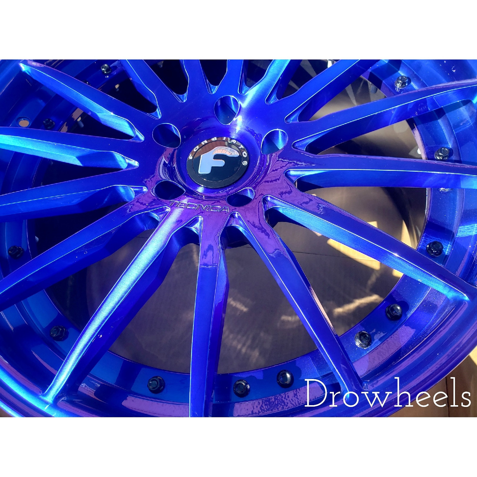 FORGIATO FGO T2.3R ASTON MARTIN VANQUISH WHEELS RIMS TECHNICA ALL NEW SET BLUE