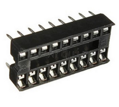 10Stks  Socket Pcb Mount Connector 18-Pin Dil Dip Develope Ic