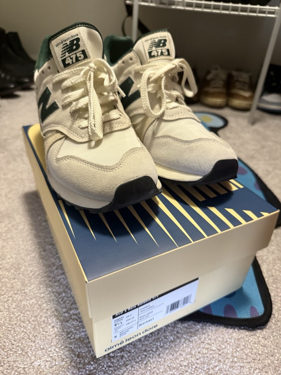 Size 9.5 - New Balance Aimé Leon Dore x 475 White Green | eBay display picture 2