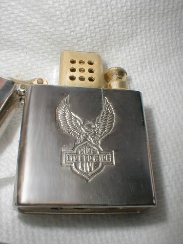 Harley Davidson Motorcycle Live to Ride American Eagle Gas Cigarette Lighter - Picture 3 of 4