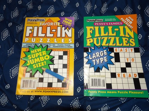 Lot Of 10 Fill In Puzzle Books 2006 Dell Penny Press Mix See Description - Picture 10 of 11
