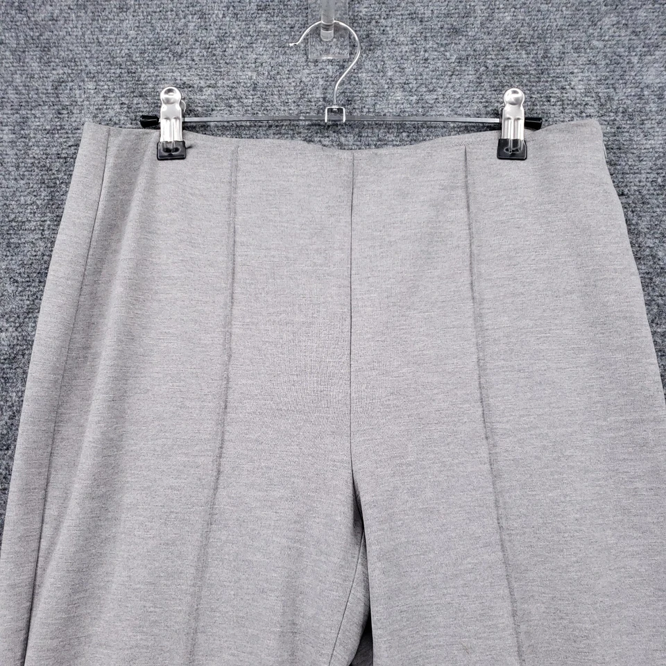 Chicos Pantalones Mujer 0 4 Gris Stright Plisado Vestido Pantalón tiro medio Foto 3 de 4