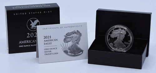 2021-S $1 American Proof Silver Eagle Type 2 in Original Government Packaging