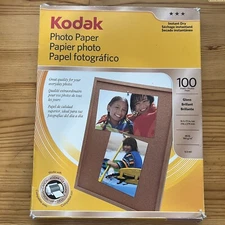 Kodak Photo Paper 8.5x11” 40 Sheets Glossy Open Box Instant Dry