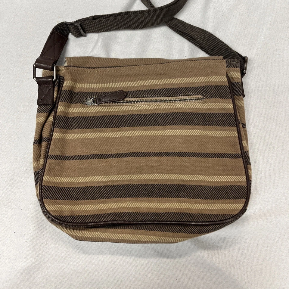 Cartera Bandolera Bella Taylor Tonos De Marrón 10 X 12 Correa Ajustable Foto 3 de 4