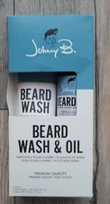 Johnny B Beard Grooming Set - Beard Wash & Oil NIB NEW