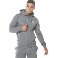 Image of 11 Degrees Core Full Zip Hoodie Mens Size S  NEW Grey
