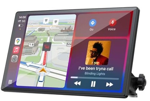 Carplay Screen for Car, 9'' Wireless CarPlay & Android Auto- Upgrade Portable  - Picture 1 of 7