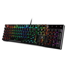 Wired RGB Mechanical Gaming Keyboard 104 Key Aluminum Hot-Swappable Brown Switch