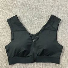 Tommie Copper Sports Bra Womens Large Zip Front Shoulder Support Activewear Fitn