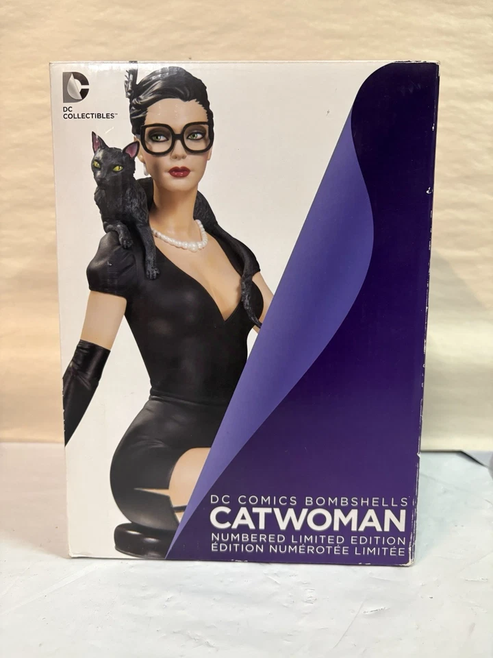 DC Collectibles Bombshells "Catwoman" LE #1291/5200 8.75" Figurine with Box - Image 3 of 4