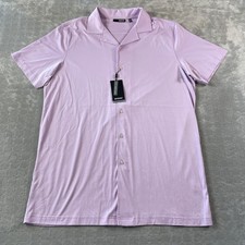 Murano Liquid Luxury Shirt Mens XLT Extra Large Tall Purple Preppy Soft Casual