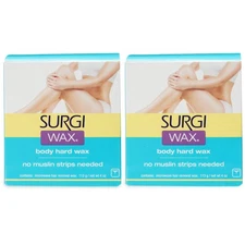 Surgi-wax Microwave Hair Removal Hard Wax for Body 4-Ounce Boxes Pack of 2