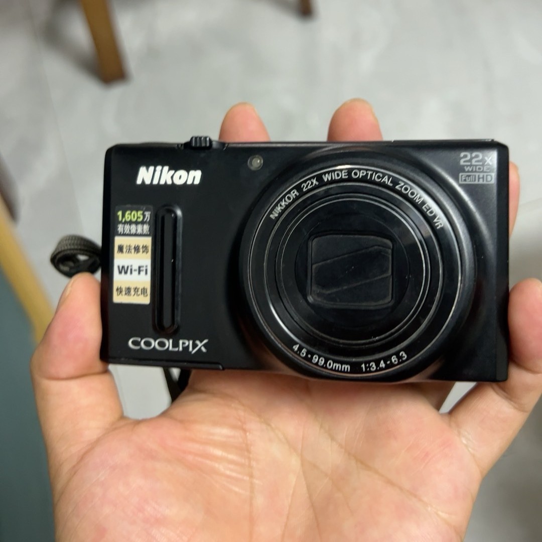 Nikon COOLPIX S9600 Digital Camera 16 MP 22x Optical Zoom Black s7