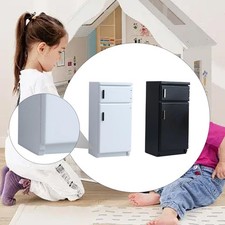 1/12 Dollhouse Kitchen Fridge Freezer Micro Landscape Life Scene Mini Model