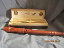 Vintage Johannes Adler recorder block flute in box C-Soprano