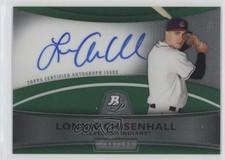 2010 Bowman Platinum Refractor Green 186/199 Lonnie Chisenhall #BPA-LC Auto 0v1