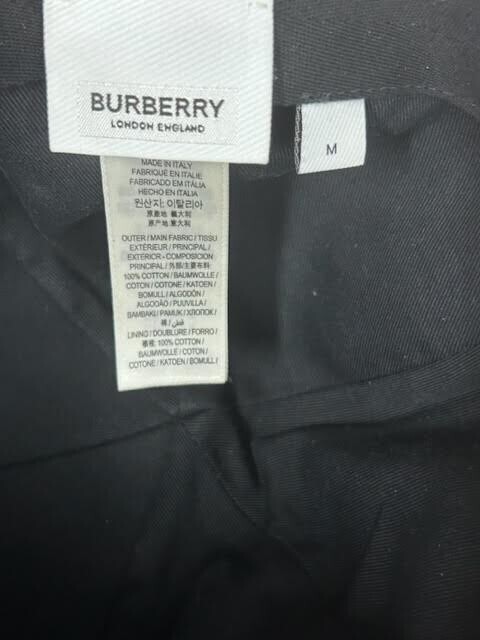 Burberry Check Pattern Monogram Baseball Cap Over… - image 3