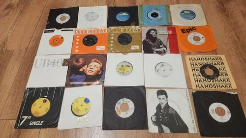 Job Lot 20 Vinyl 7" Singles; Michael Jackson, Madonna, Prince, UB40