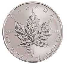RCM 1 oz Silver Maple Leaf - Lunar Snake Privy Mark, Mint Condition UNC (2001)