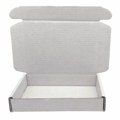Small Boxes 5.2x3.2x1 Inch, White Corrugated Cardboard Mailers Packaging 50 P...