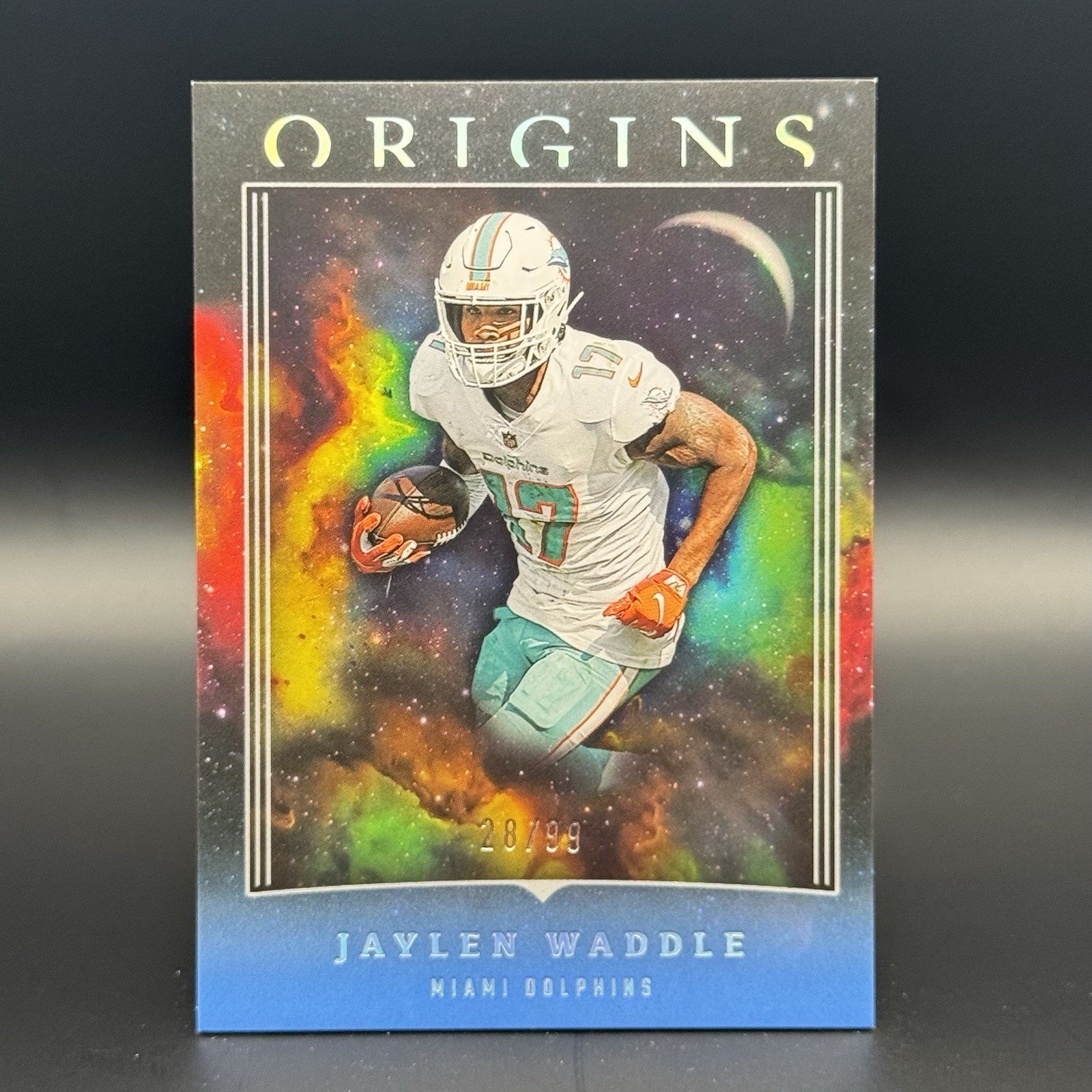 2023 Panini Origins #72 Jaylen Waddle Blue Variant Numbered /99 Miami Dolphins