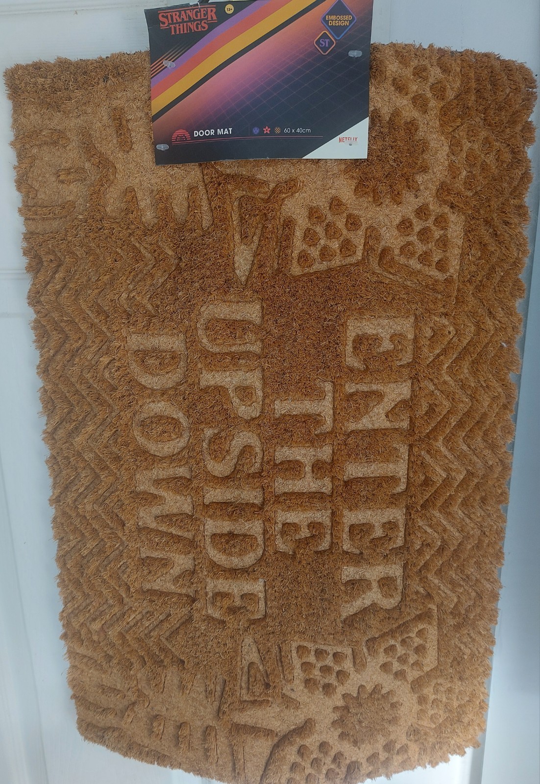 Stranger Things: Enter The Upside Down Embossed Coir Doormat (40x60cm) New