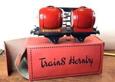 Ancien Jouet Wagon Foudre Double Hornby Meccano 1960 Ferroviaire