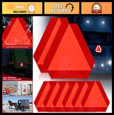 8 Pcs Reflective Safety Triangle Signs - Durable Aluminum 13.2x15 Outdoor Us 8 Pcs Reflective Safety Triangle Signs - Durable Aluminum 13.2x15 Outdoor Us