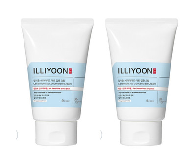 ILLIYOON Ceramide Ato Vegan Body Cream Fragrance-Free 200ml x2 For Dry Sensitive