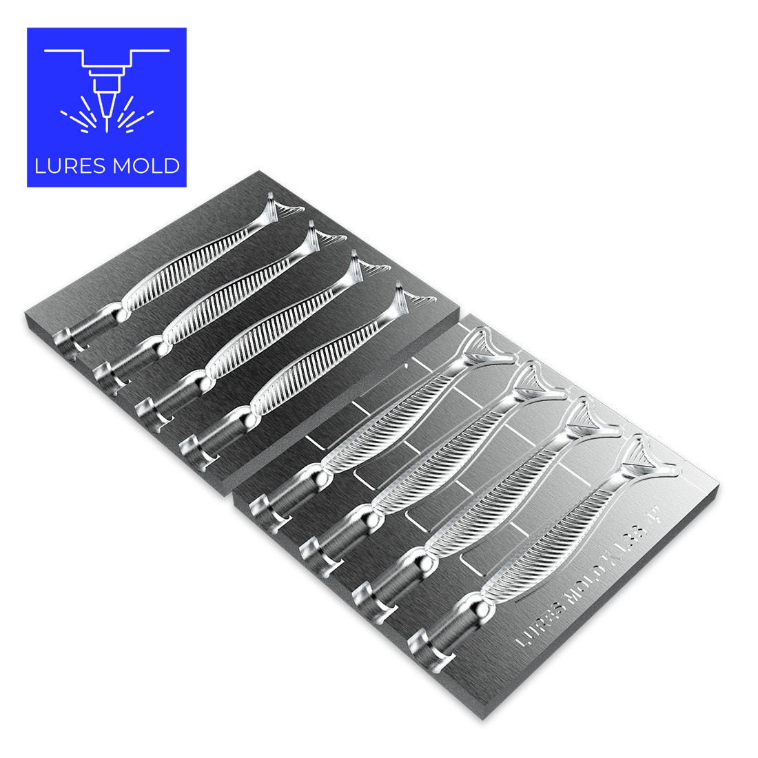 Bait DIY Fishing Mold Soft Plastisol Swimbait K136 4inch - Image 2