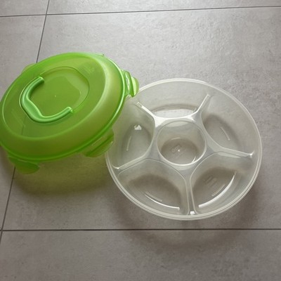 Lock & Lock Chip n Dip Round Divider | 2.3L, Snack  Neuwertig