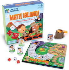 Math Island Addition  Subtraction Game - Math Manipulatives, Educational Board