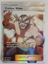 Crasher Wake Full Art 129/131 Sm-Forbidden Light Holo Card Mint Condition