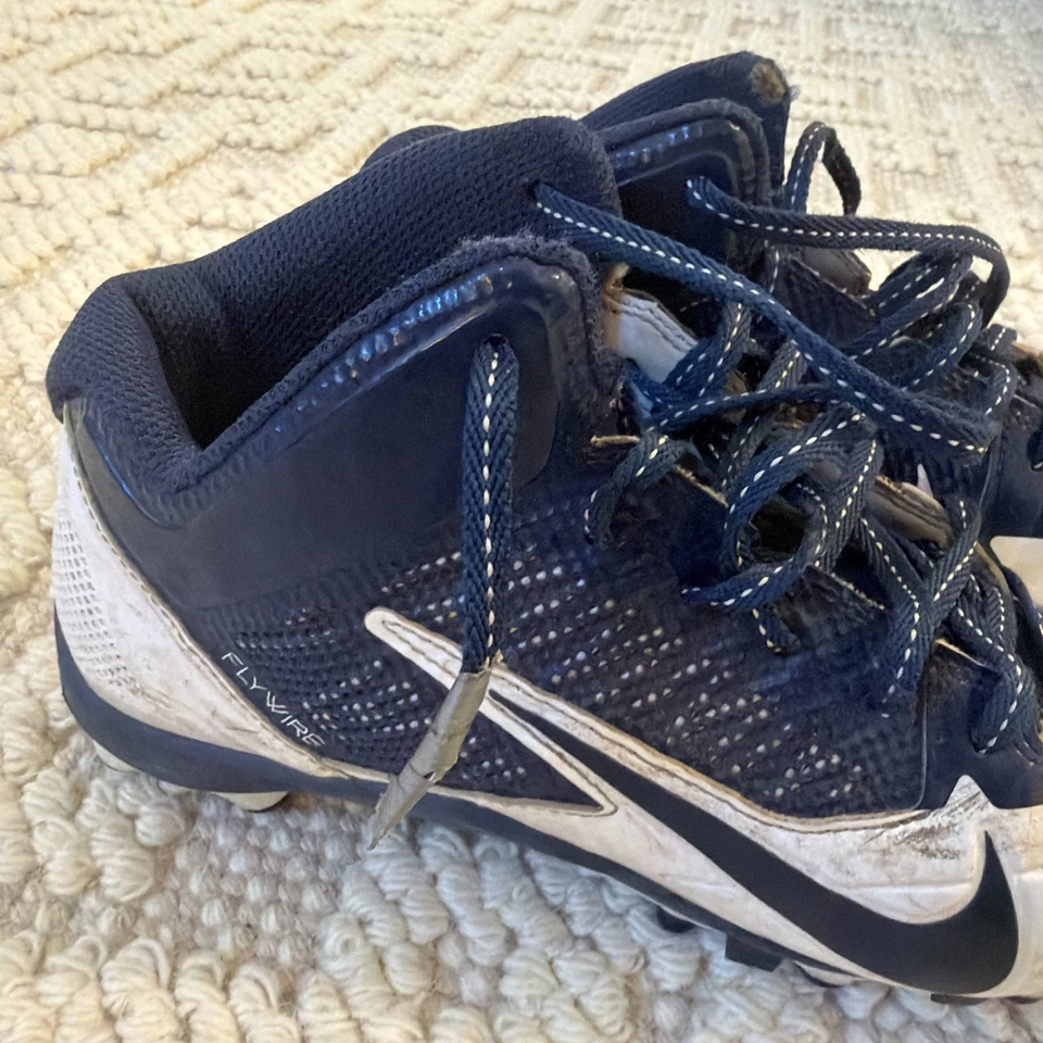 Botines Nike Us Talla 7 Fútbol Alpha Pro Niños Jóvenes Azul Blanco Fly Wire Foto 2 de 4