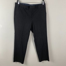 Michael Kors Monroe Dress Pants Mens 36x30 Charcoal Black Straight Leg