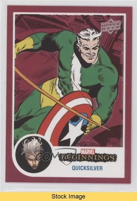 2022 Marvel Beginnings Vol 2 Series 1 Flipped FX Red 35/41 Quicksilver READ 1e67