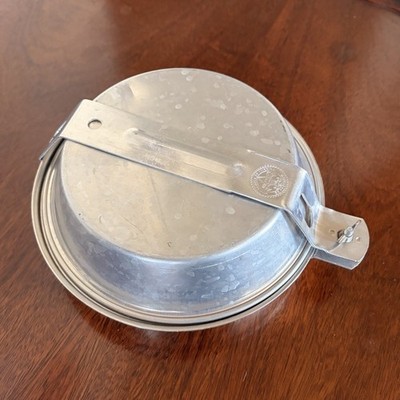 Boy Scouts Regal Aluminum Nesting Camping Cook Set 6pc w/ Lid Handle Fry Pan Pot