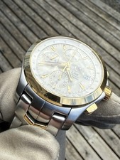 Tag Heuer Link Calibre 16 Chronograph 42mm 18K YG & Steel Silver Dial CJF2150 FS 12