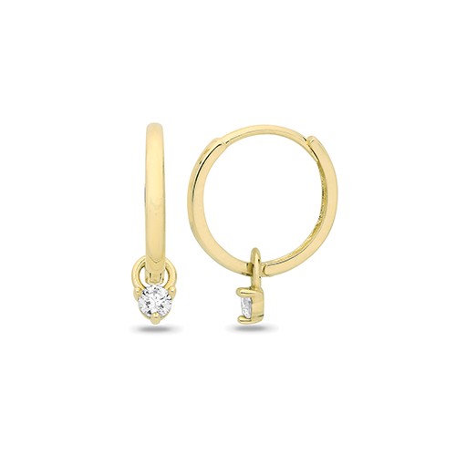 Boucles d'Oreilles Or 375/1000 Anti-Allergie - Créoles Légères 16mm pour Lobes Sensibles