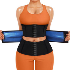 Donna Fascia Addominale Dimagrante Sport Waist Trainer Corsetto Regolabile Sauna