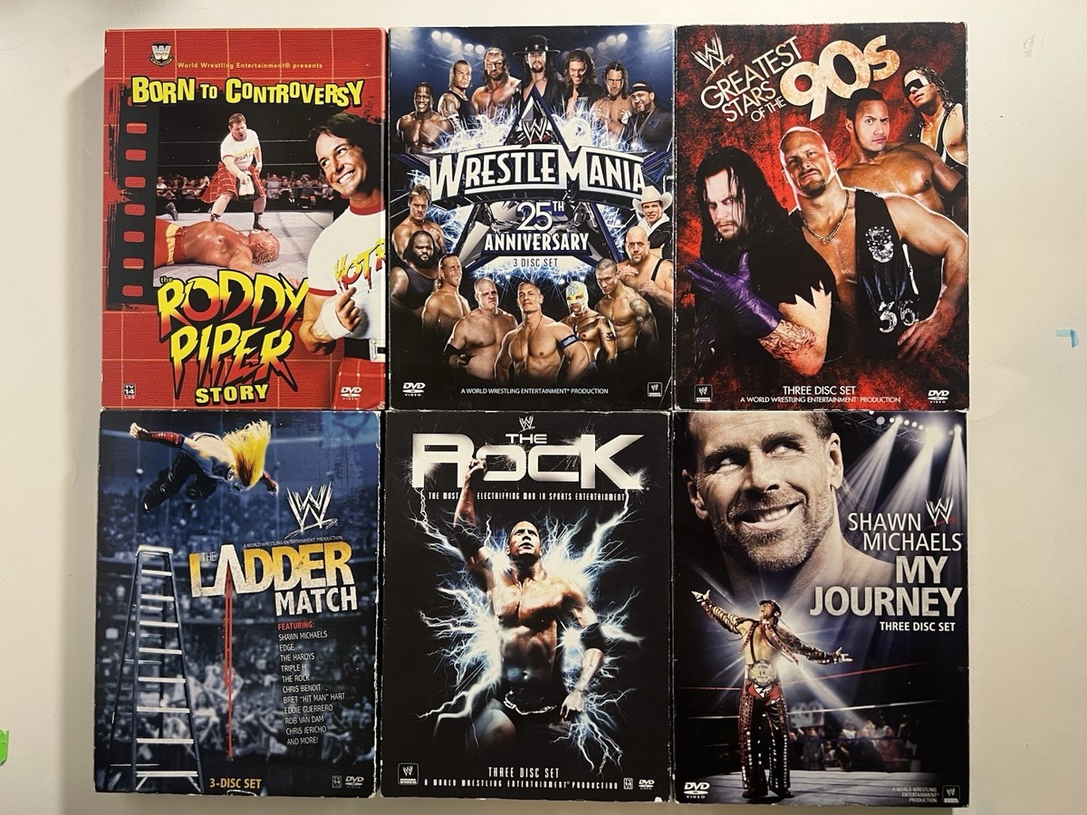 WWE 18-DISC LOT 6 DVD SET WRESTLEMANIA THE ROCK SHAWN MICHAELS