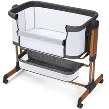 Ezebaby 3-in-1 Baby Bassinet, Rocking Baby Bassinets Bedside Sleeper, Adjustable