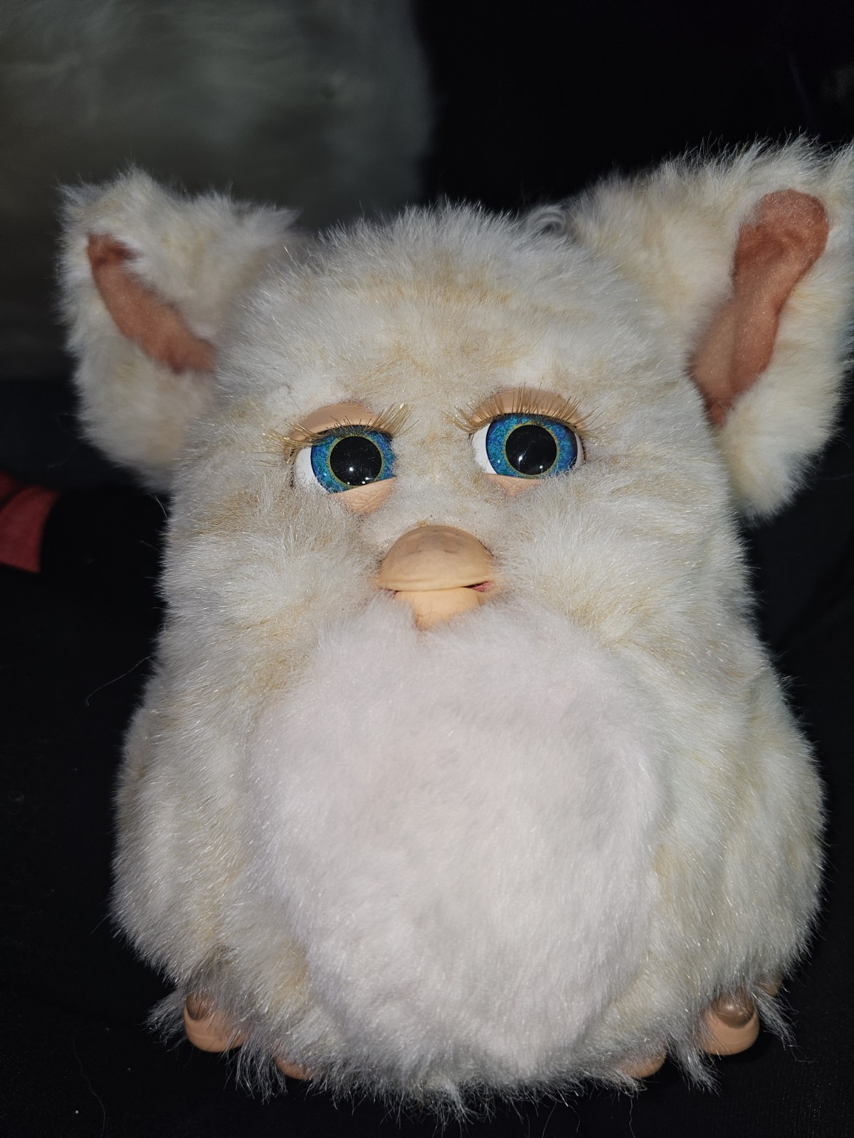 2005 Caramel Syrup Furby Emoto-Tronic Blue Eyes Tiger Hasbro Tested & Working